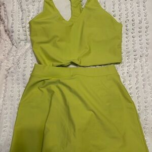 Vibrant Green Two-Piece Set